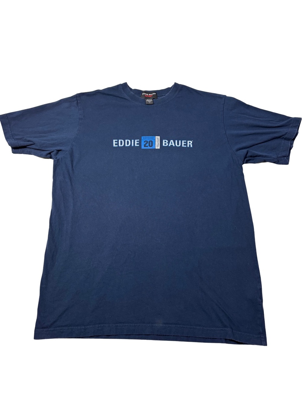 Eddie Bauer Navy Blue Logo Crewneck Short-Sleeve Tee